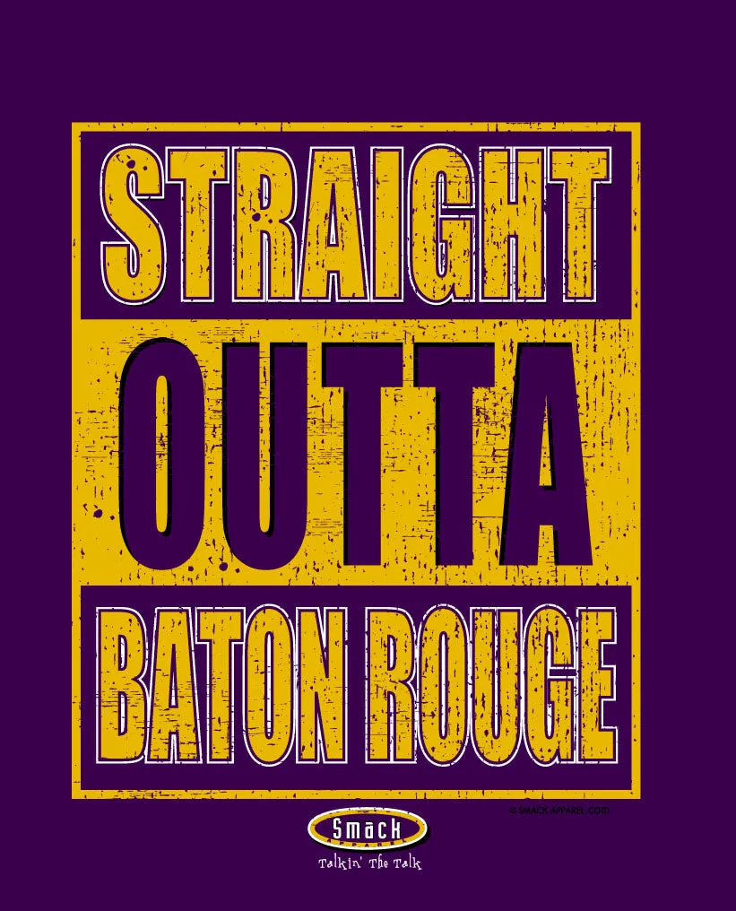 Louisiana State College Apparel | Shop Unlicensed Louisiana State Gear | Straight Outta Baton Rouge Shirt