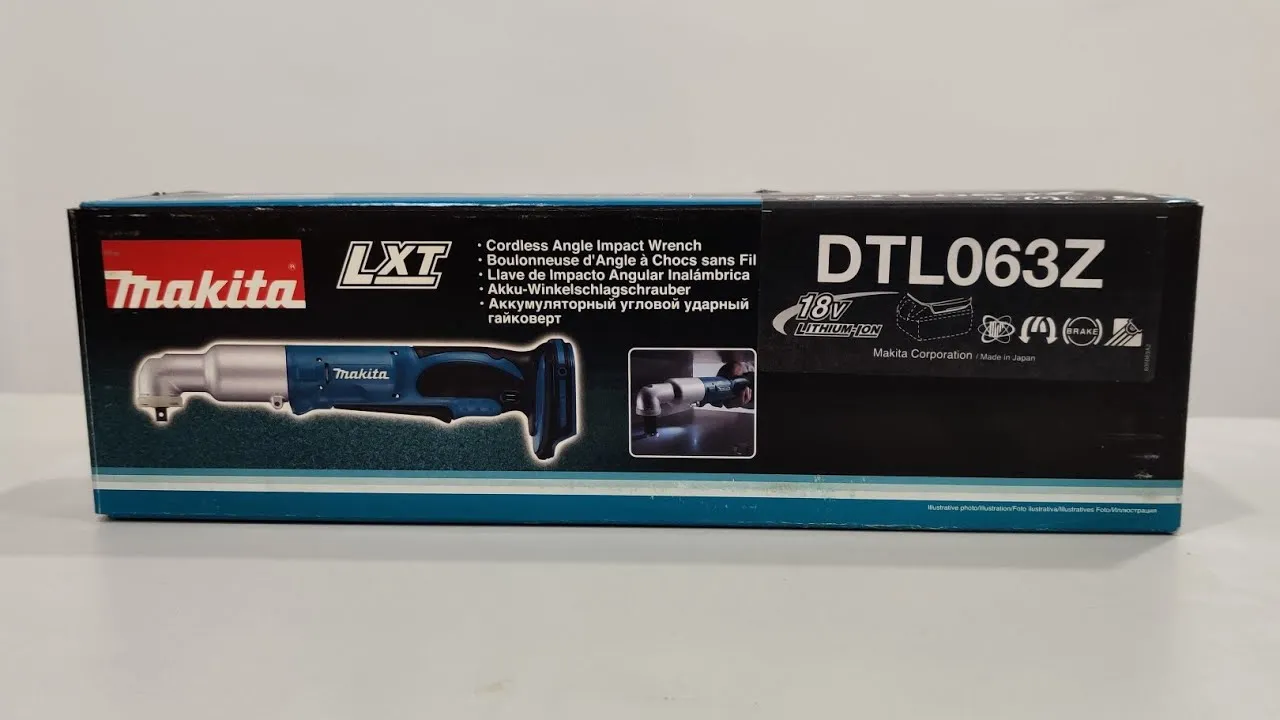 Makita Cordless Angle Impact Wrench Single Battery 18V DTL063Z