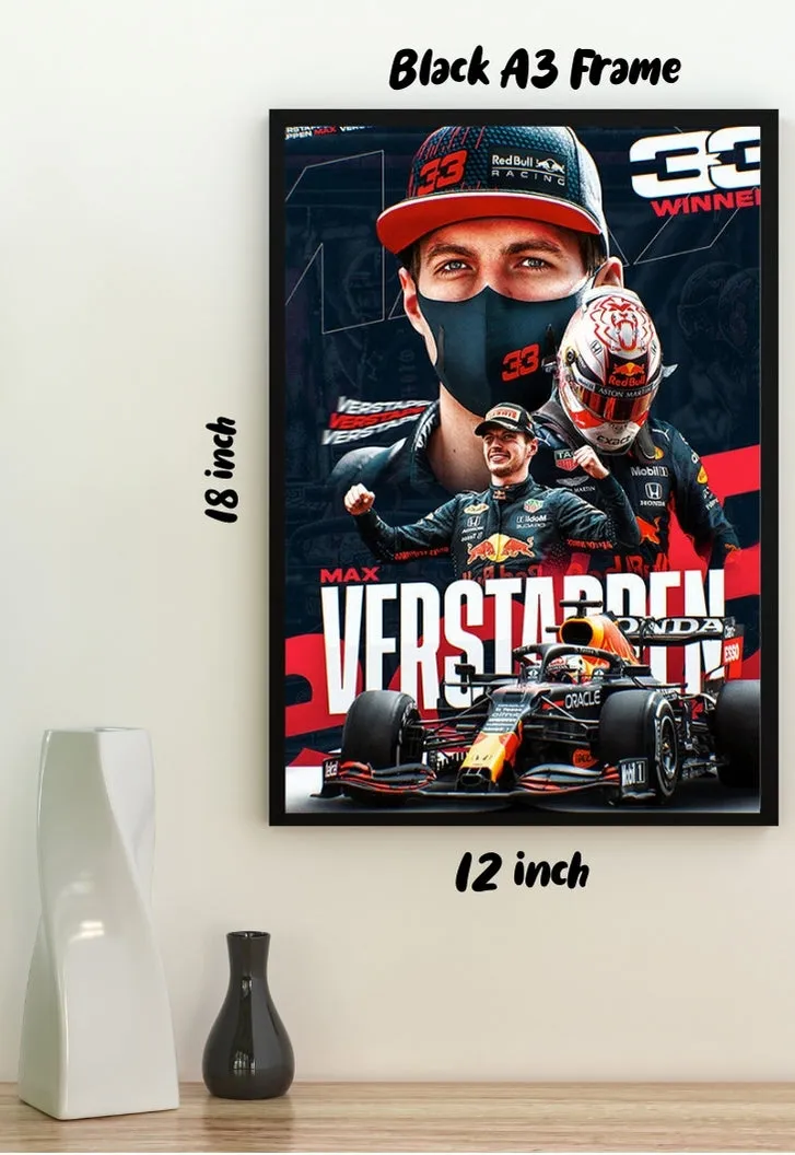 Max Verstappen Red Bull Collage Poster