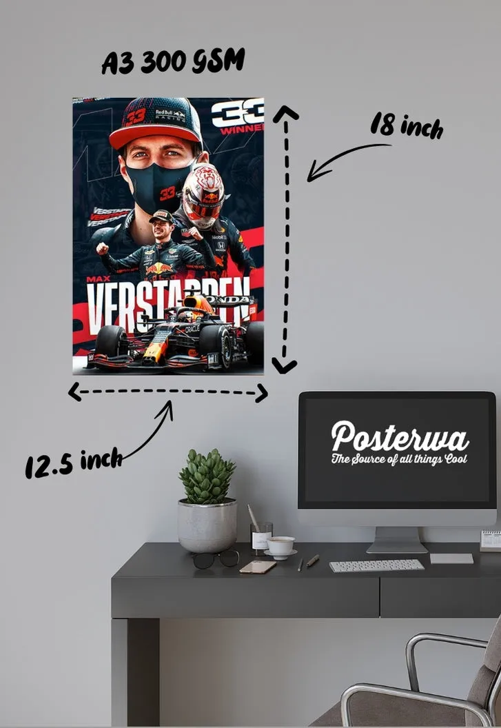 Max Verstappen Red Bull Collage Poster