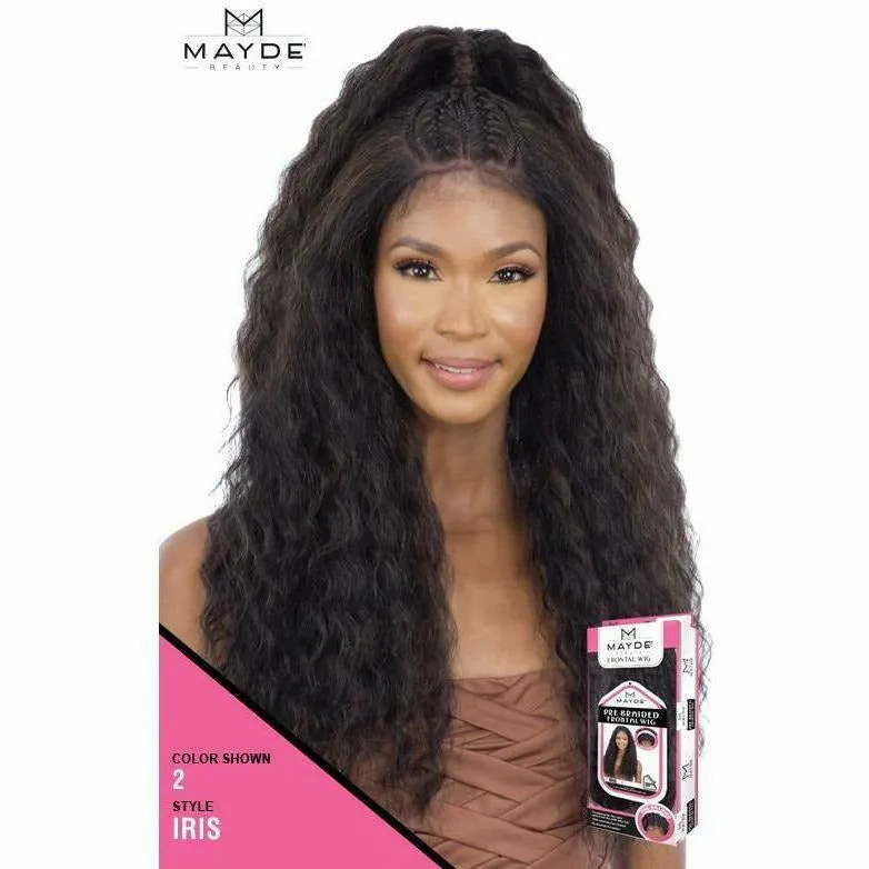 Mayde Beauty: Synthetic Pre-Braided Lace Front Wig - Iris