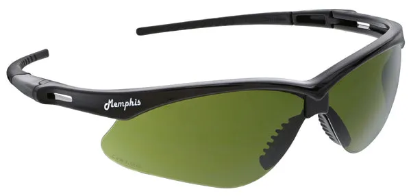 MCR Safety Memphis MP1 Black Frame, GreenFilter 3.0