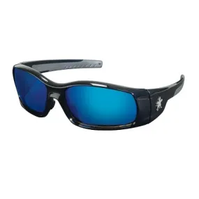 MCR Safety SR118B SWAGGER BLACK FRAME BL DIAMOND MIRR