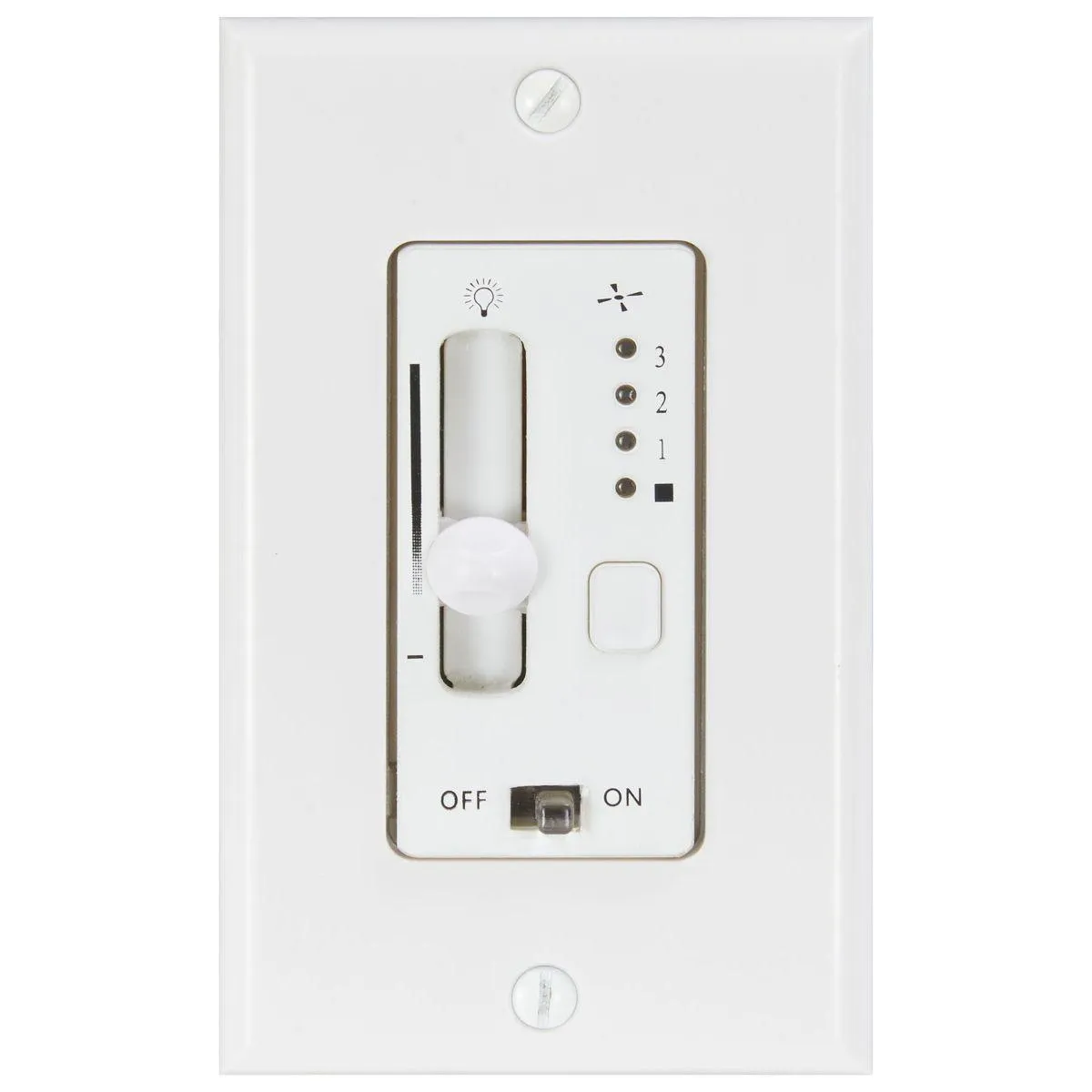 Minute 3-Speed DC Ceiling Fan and Full Range Light Dimmer Slide Control