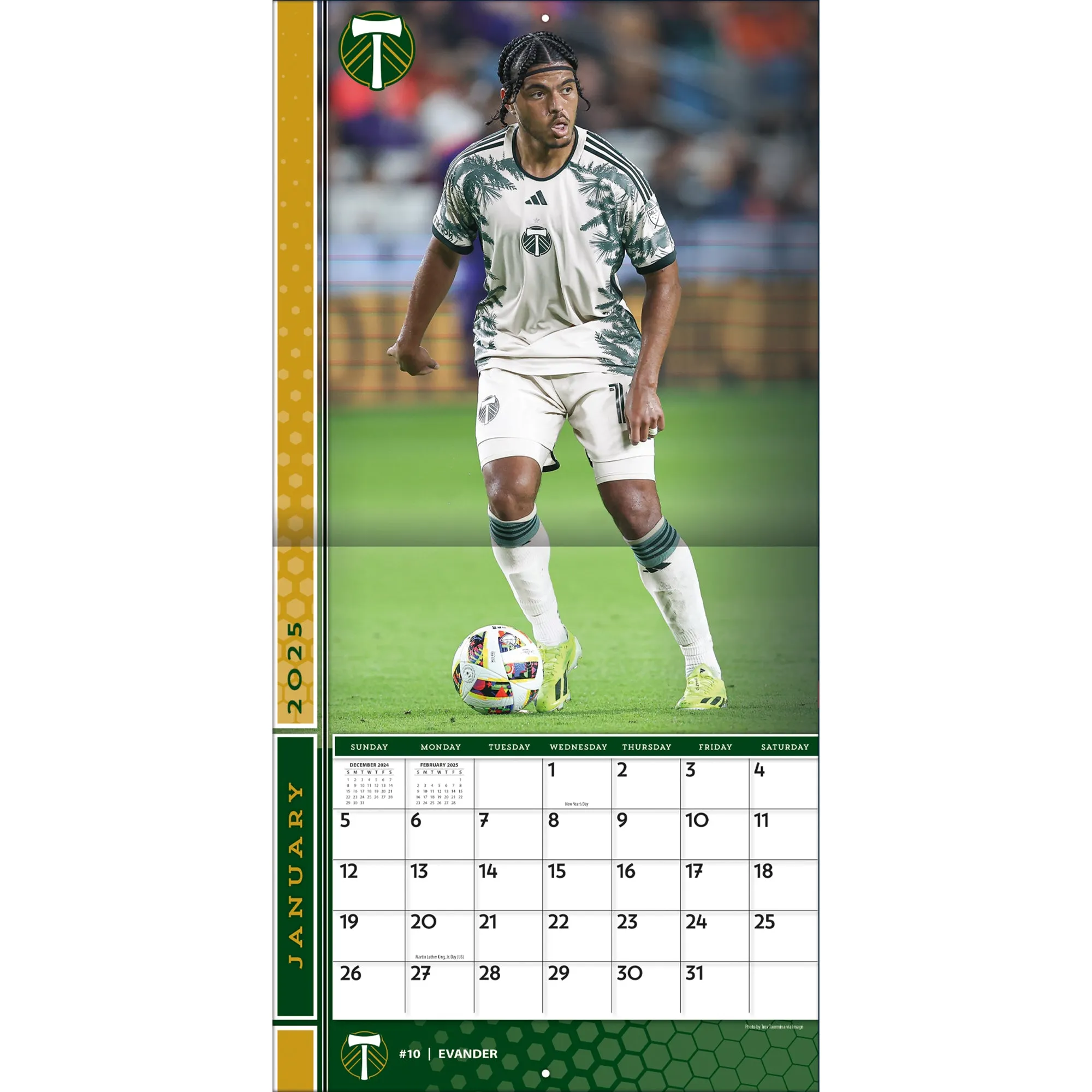 MLS Portland Timbers Wall 2025 Calendar - Online Exclusive