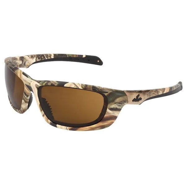 MOUD11BPF MCR Safety Mossy Oak Series Safety Glasses, Brown Lens, Mossy Oak Frame