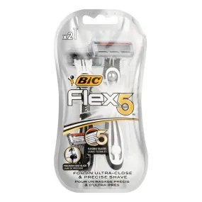 (NET) Bic Shaver Flex 5 Disposable Razors / 2 Pieces