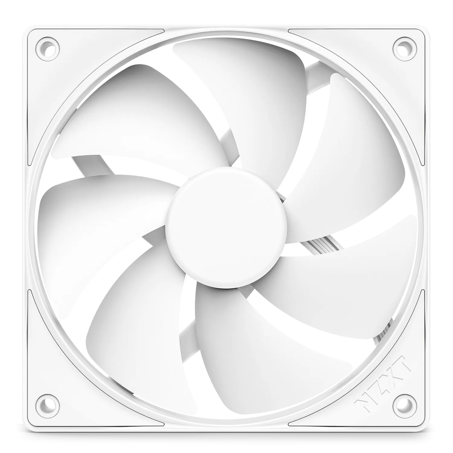 NZXT F120P - 120MM STATIC PRESSURE FANS - SINGLE WHITE (RF-P12SF-W1)