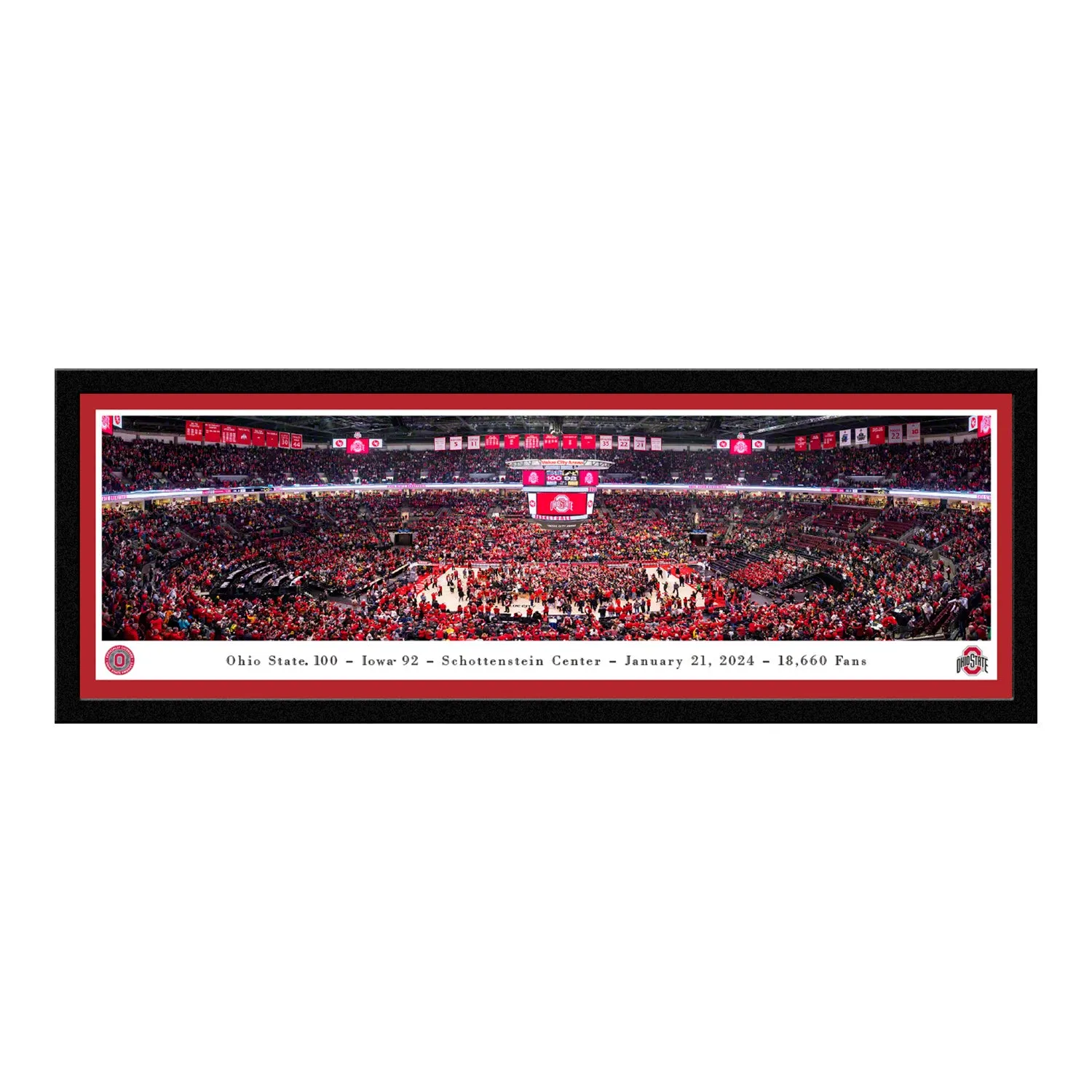 Ohio State Buckeyes Women's Basketball Select Framed Panoramic Picture