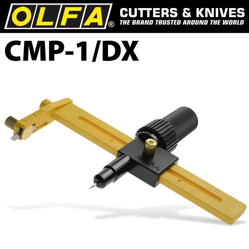 OLFA OLFA COMPASS CUTTER WITH RATCHET & 10 SPARE BLADES CTR CMP1DX