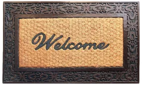 OnlyMat Latest Design Brown Color Rubber Coir Doormat