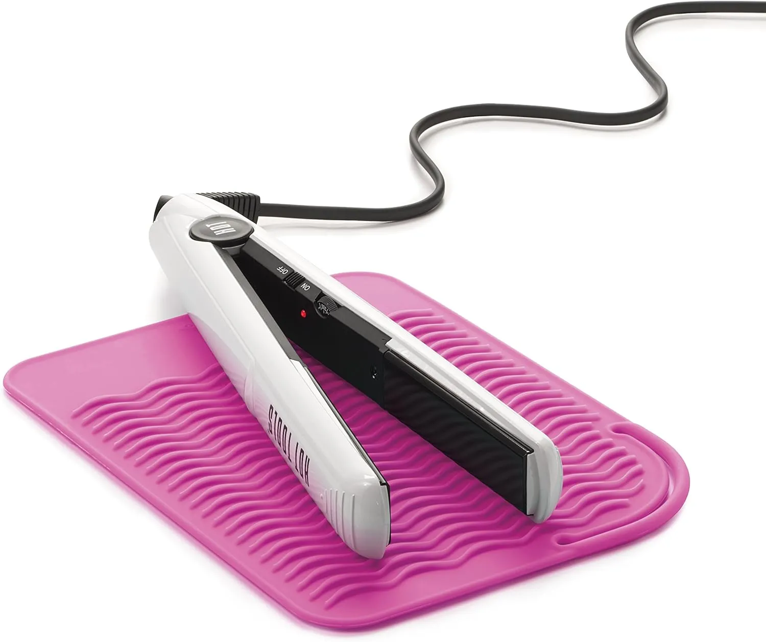 OXO Good Grips Heat Resistant Silicone Travel Mat for Curling Irons and Flat Irons - Pink