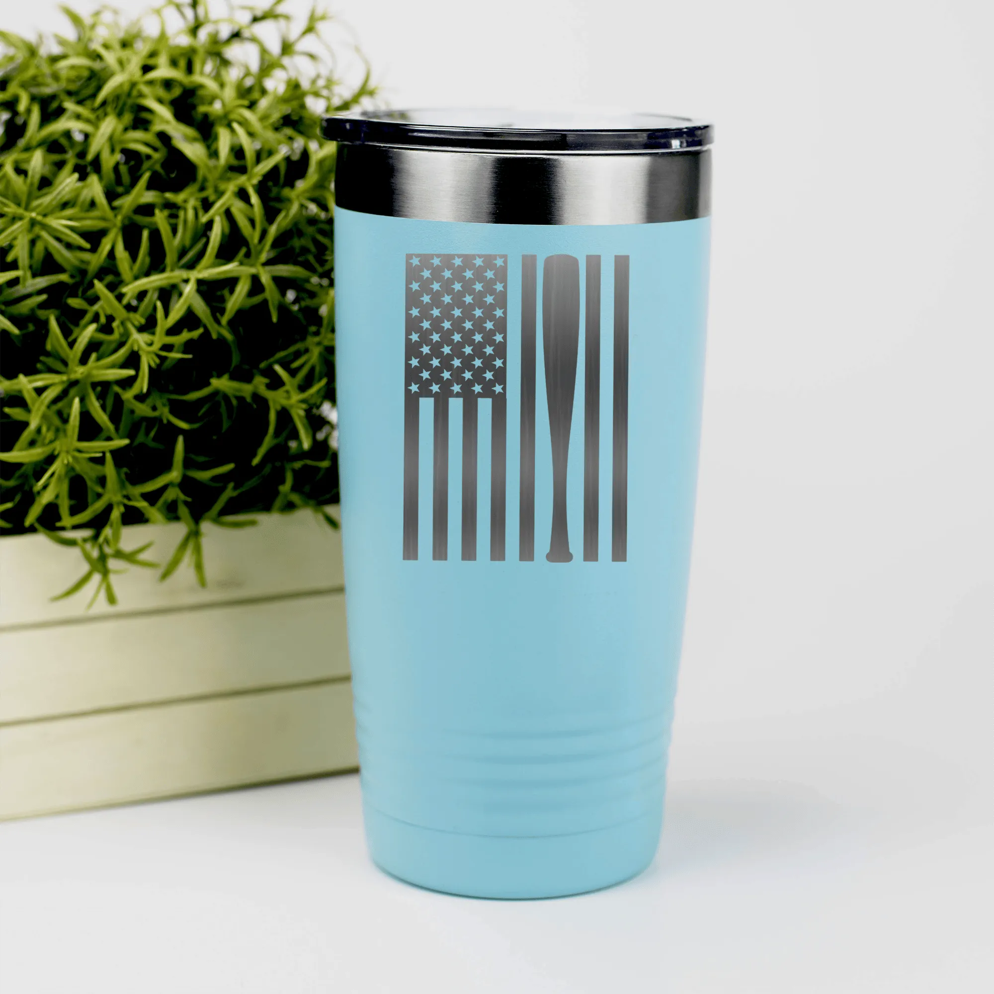 Patriotic Baseball Pride Tumbler