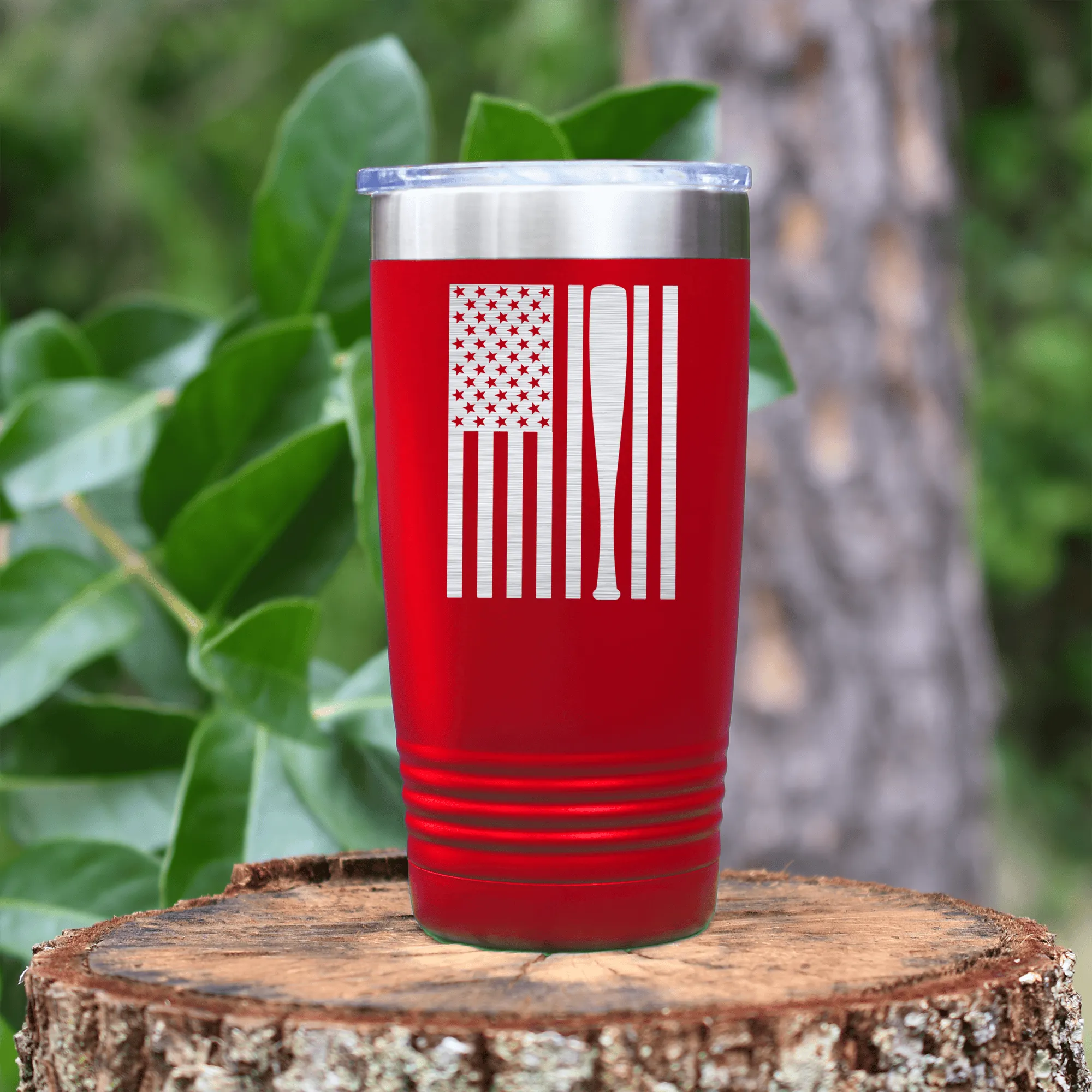 Patriotic Baseball Pride Tumbler