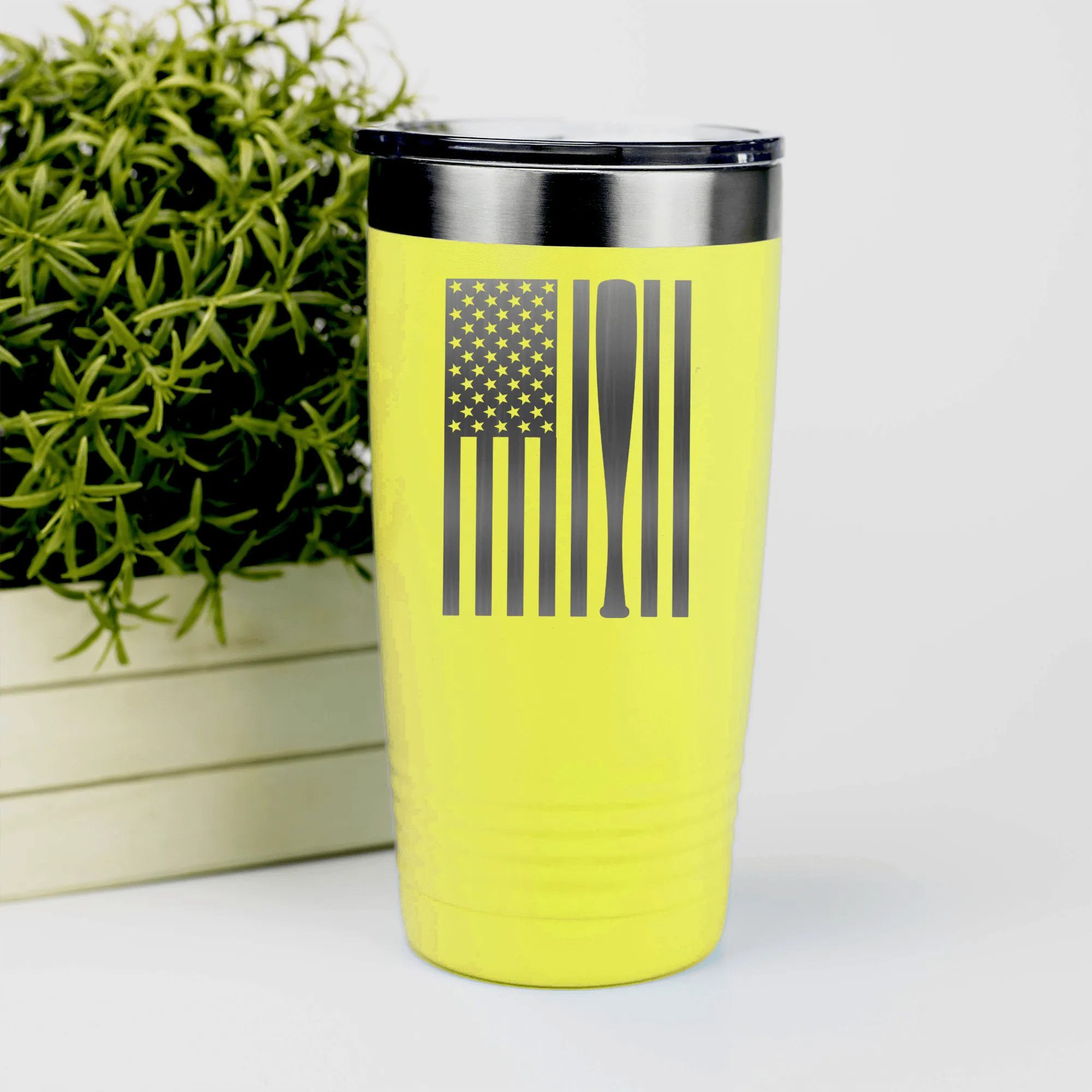 Patriotic Baseball Pride Tumbler