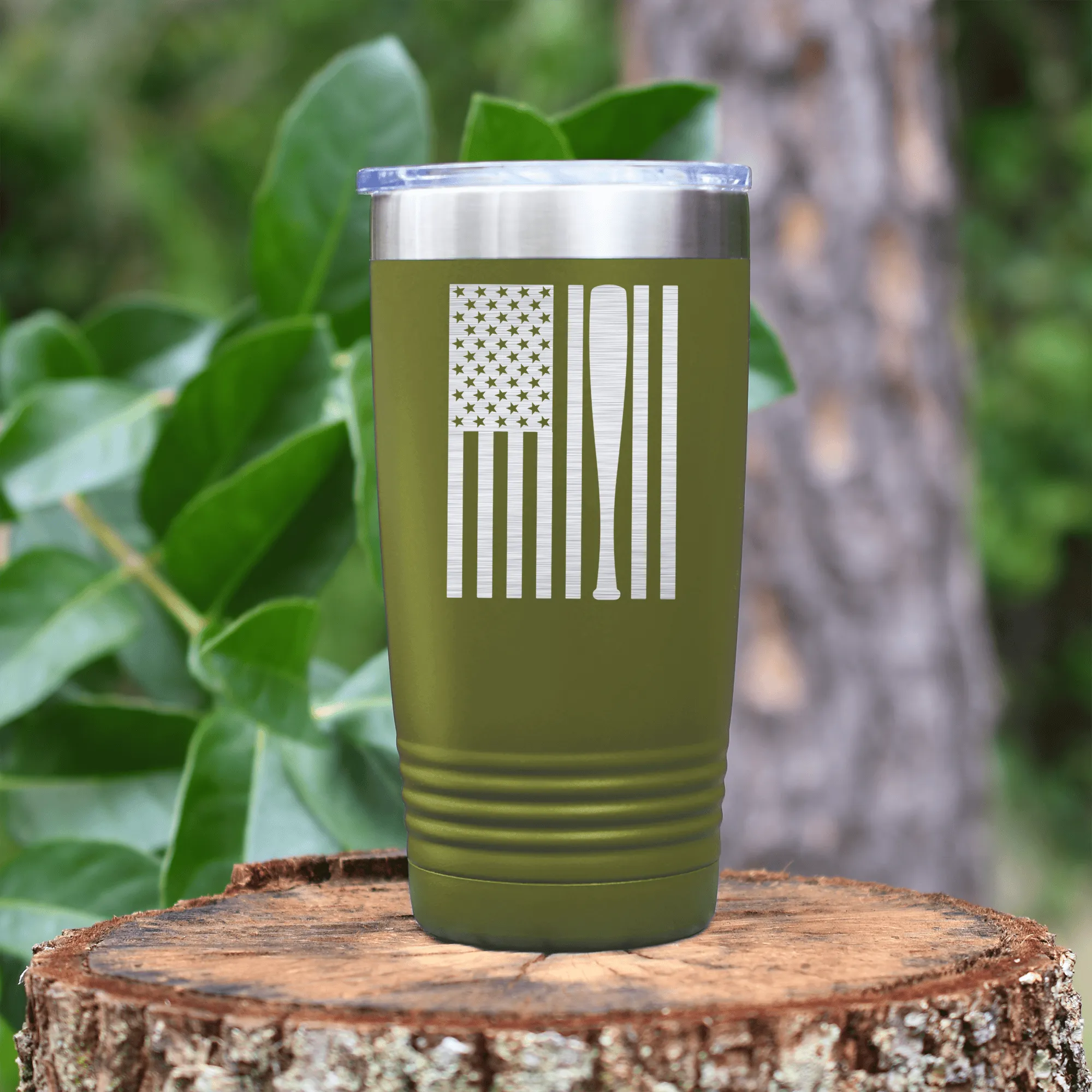 Patriotic Baseball Pride Tumbler