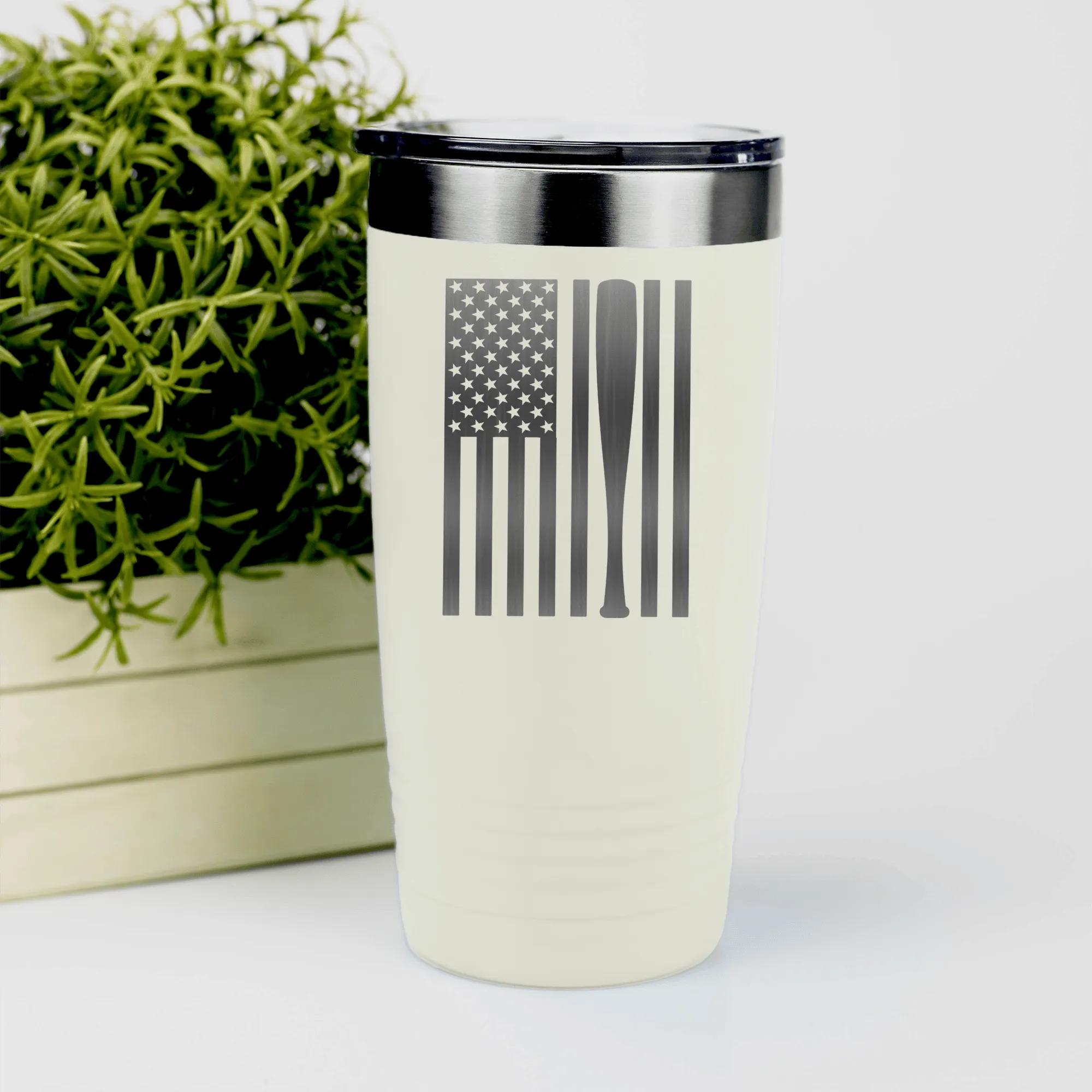 Patriotic Baseball Pride Tumbler