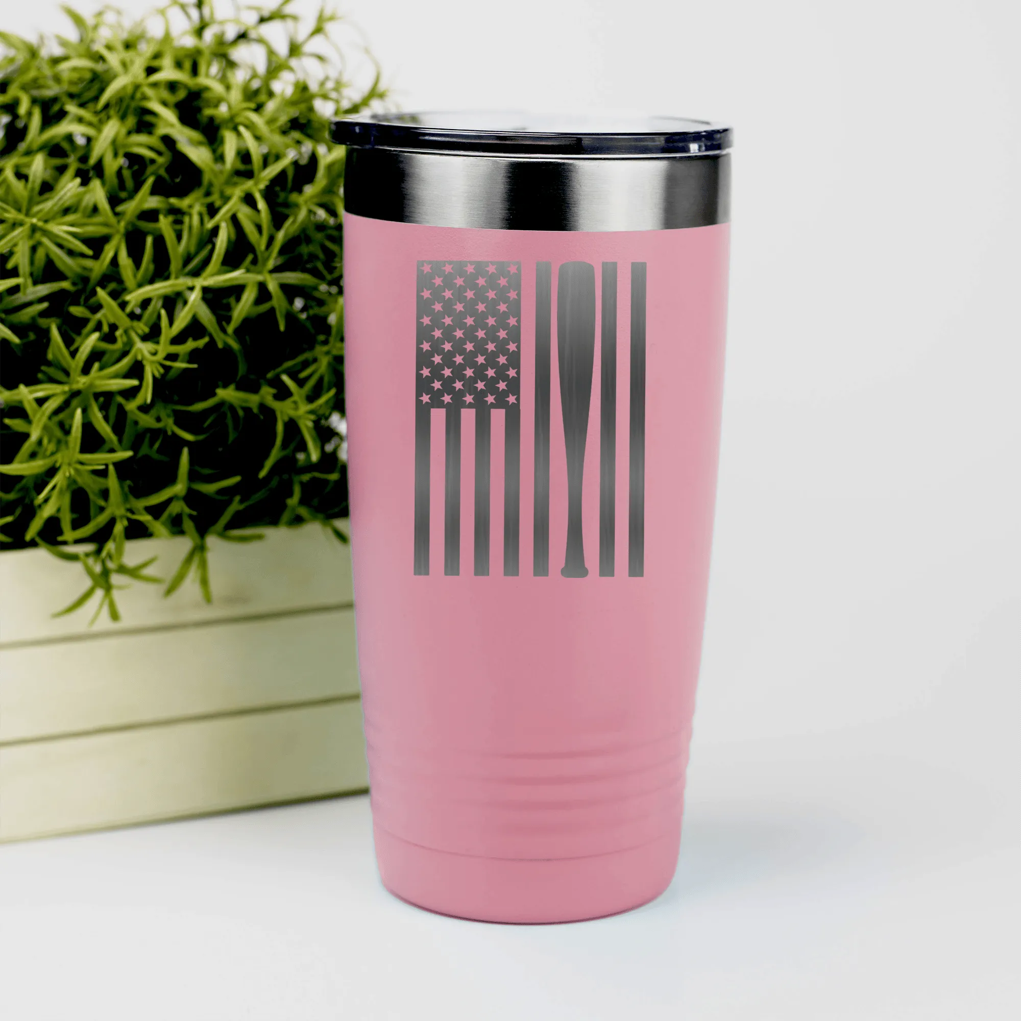 Patriotic Baseball Pride Tumbler