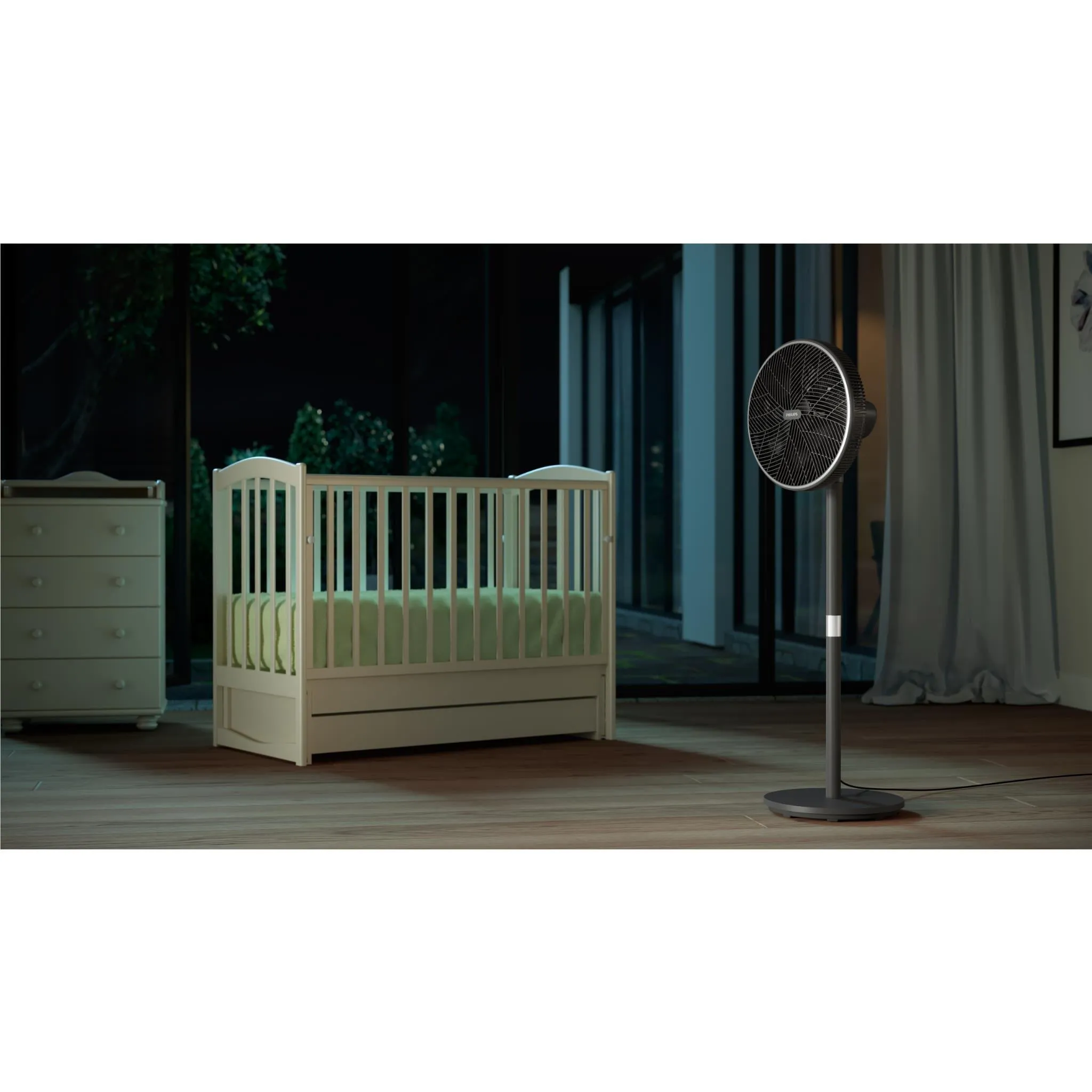 Philips 3000 Series Pedestal Fan (Black)