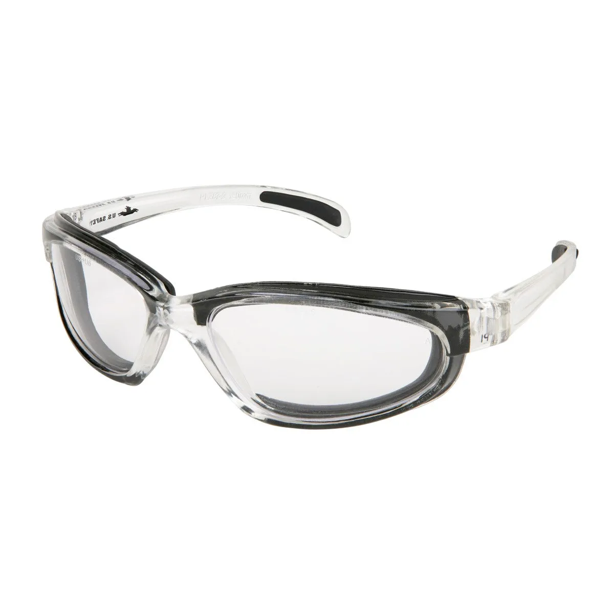 PN120AF MCR Safety PN1 Series Safety Glasses, Clear Lens, Clear Frame