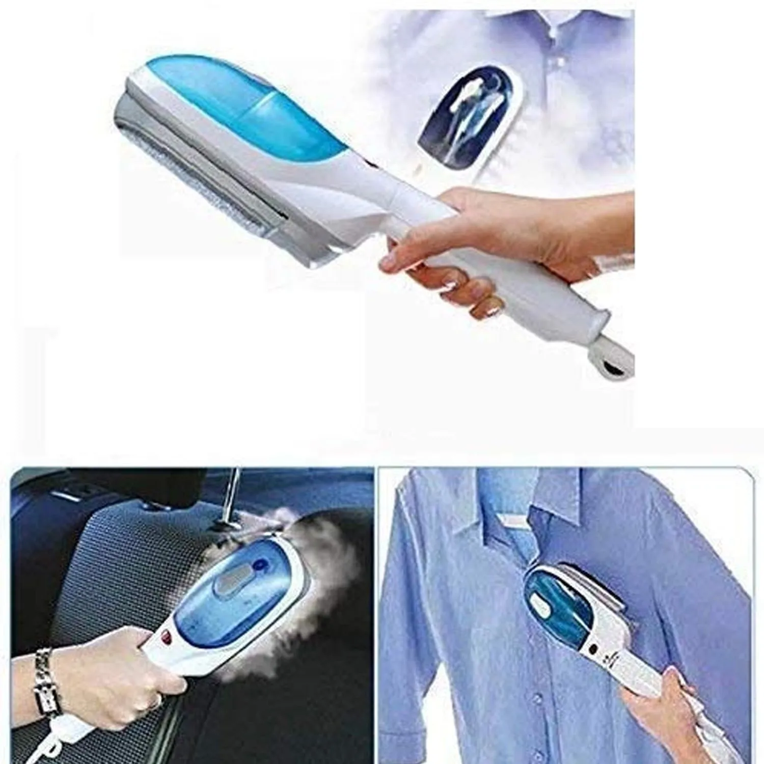 Portable ironing machine,1 Set Steam Iron Hand Held Crease Removal Portable Ironing Clothes ABS Brush Plush Toy Garment Steamer for Home Steam Iron, for Clothes, Travel Steamer