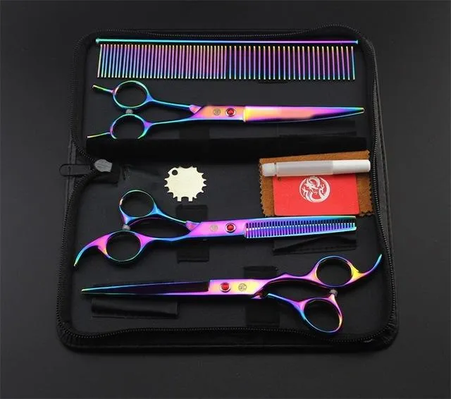 Professional Dog Grooming Scissor Set - 7"