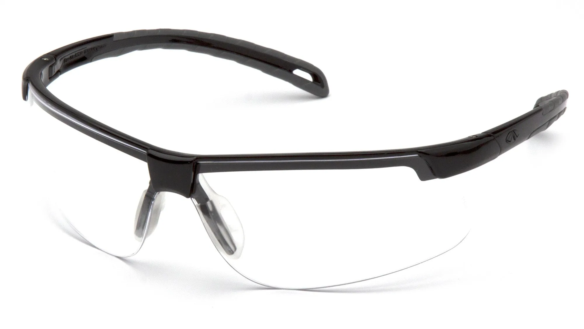 Pyramex SB8610DT Ever-Lite Black Safety Glasses W/ Clear Anti-Fog Lens (12 each)