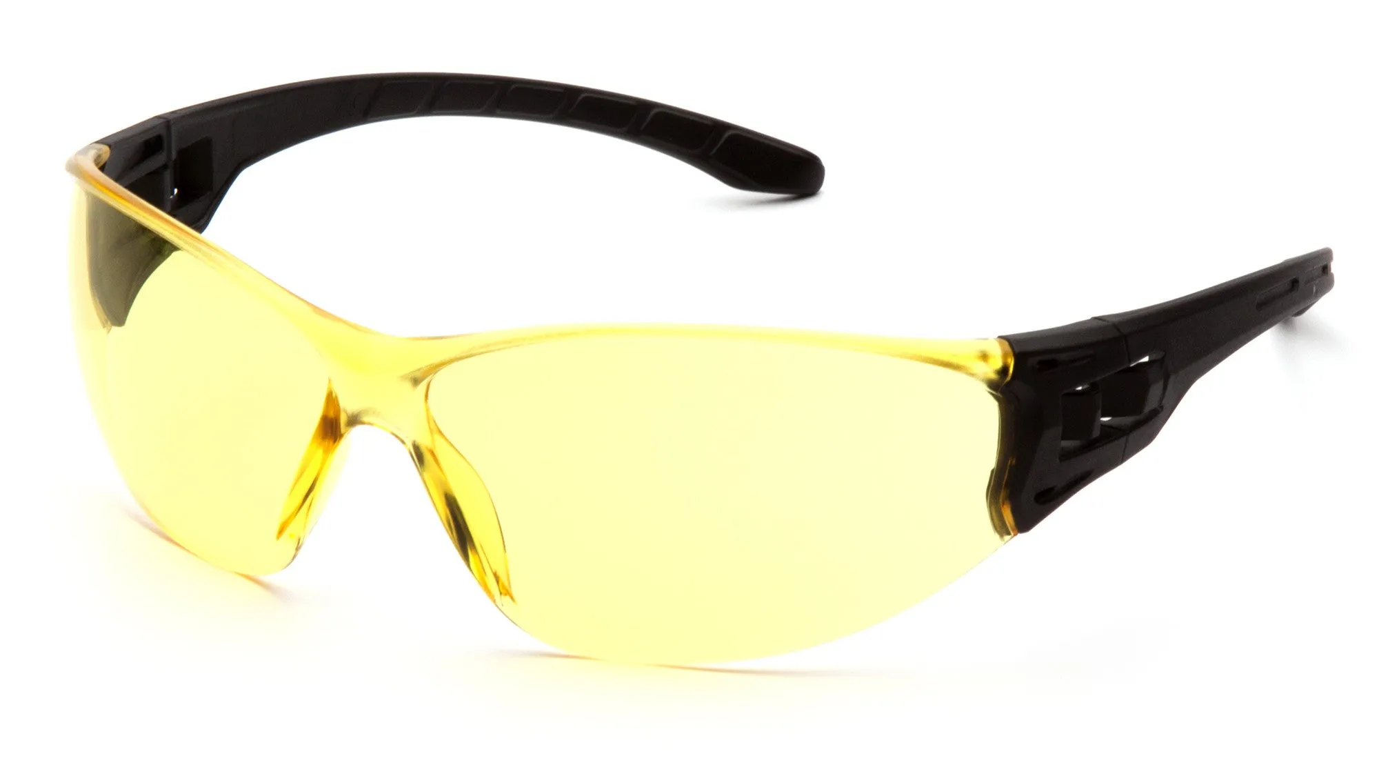 Pyramex SB9530S Trulock™ Black Safety Glasses W/ Amber Lens (12 each)