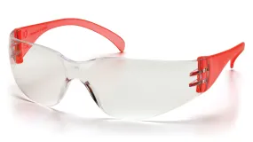 Pyramex SR4110S Intruder Red Temples Safety Glasses W/ Clear-Hardcoated Lens (12 each)