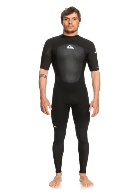 Quiksilver Mens Prologue 2/2mm Short Sleeve Back Zip Steamer Wetsuit