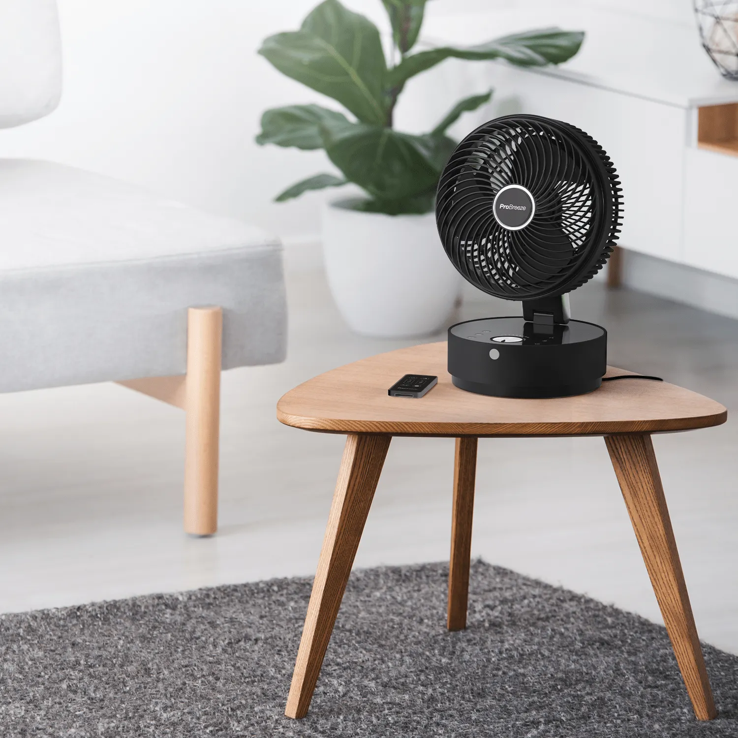 Refurbished - 8" Turbo Desk Fan with 24 Speeds, 4 Operating Modes and 12 Hour Timer - Black