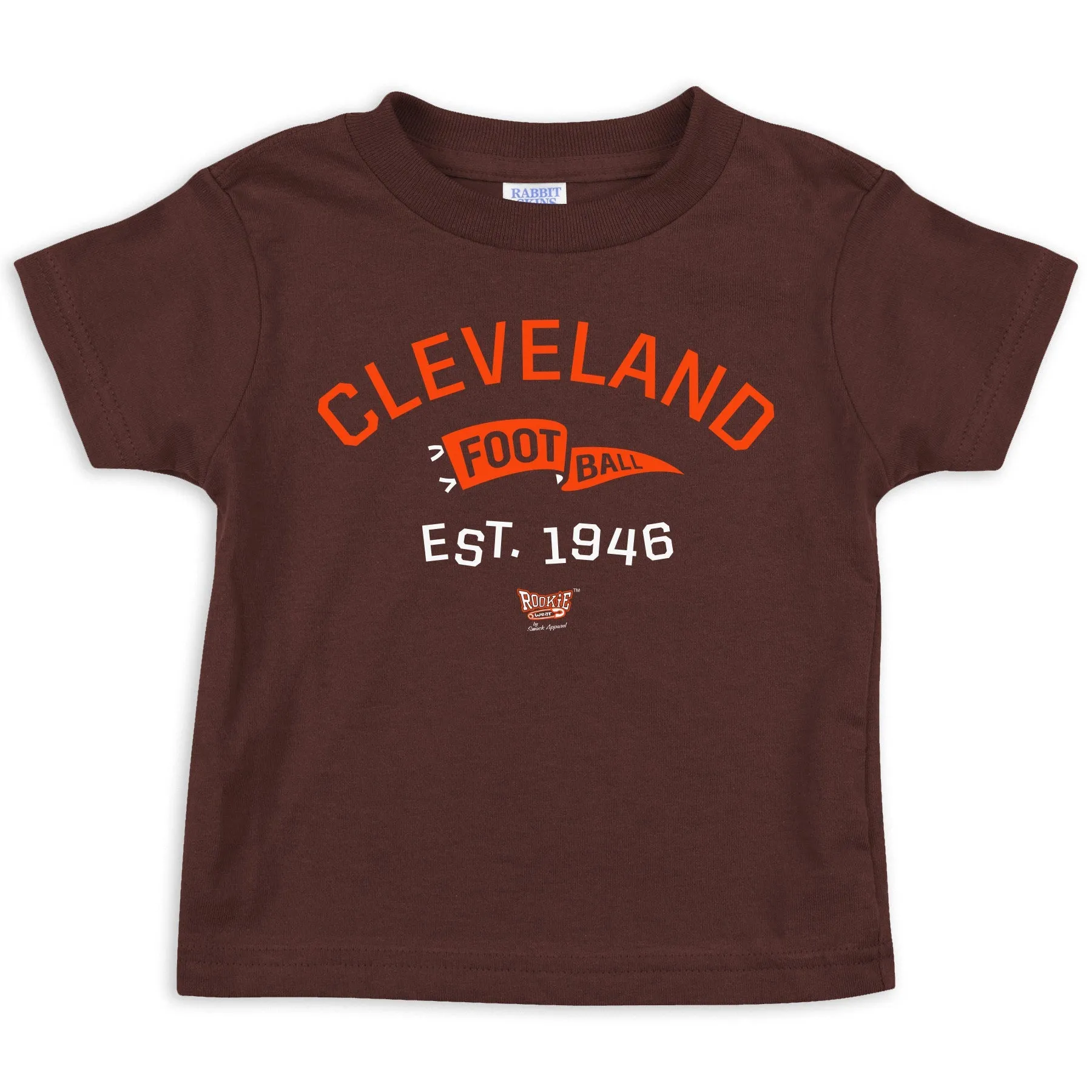 Retro Pennant Baby Apparel for Cleveland Football Fans (NB-7T)