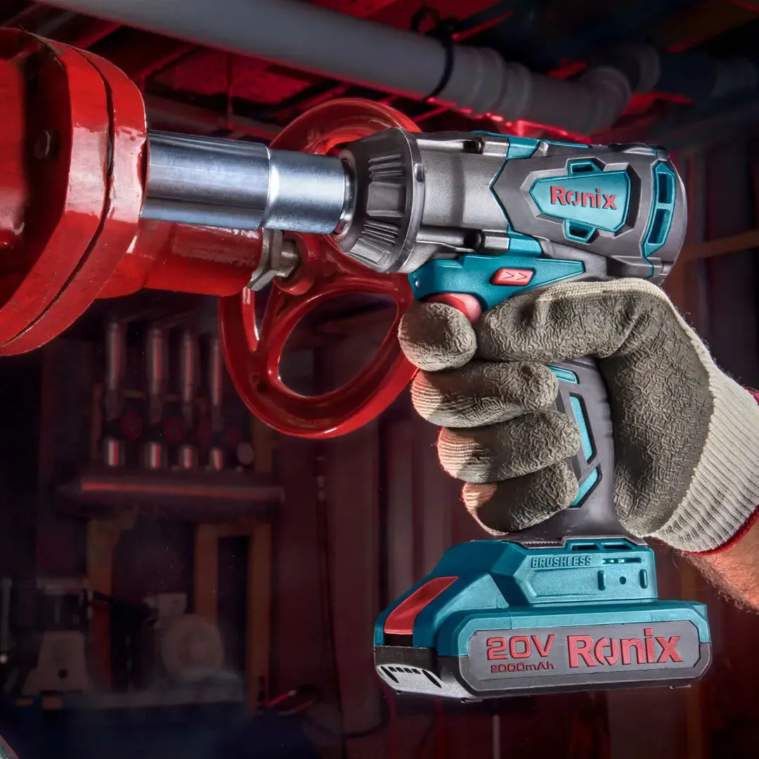 RONIX 8907 CORDLESS IMPACT WRENCH, 20v, BRUSHLESS