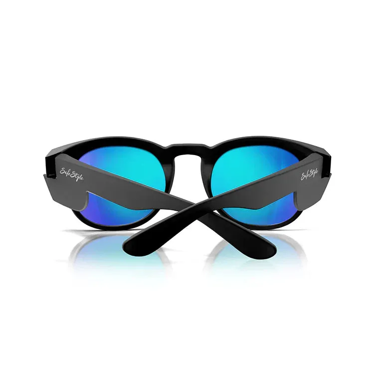 Safestyle Cruisers Matte Black Frame Mirror Blue Polarised Lens (CRMBBP100)