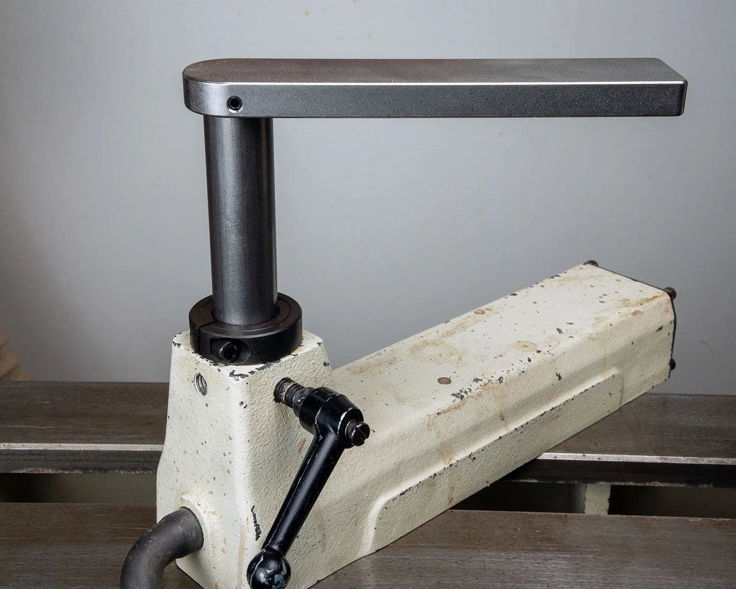 Scraper Tool Rest Platform with Post and Clamping Collar for Woodturning Lathe