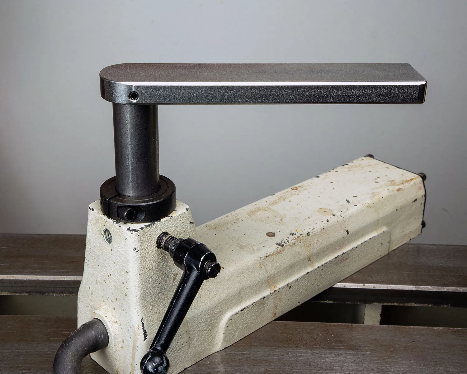 Scraper Tool Rest Platform with Post and Clamping Collar for Woodturning Lathe