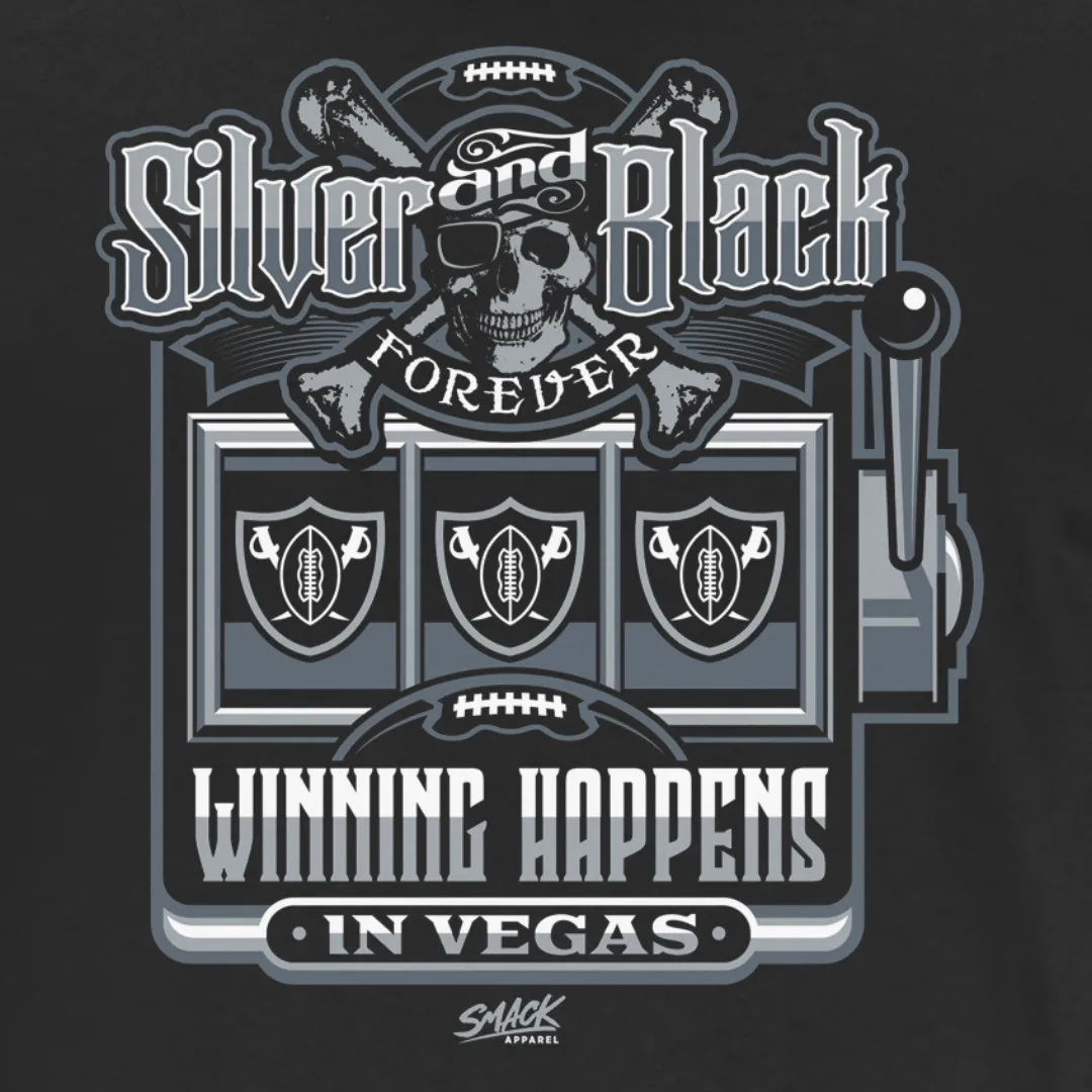 Silver and Black: Winning Happens in Vegas Shirt