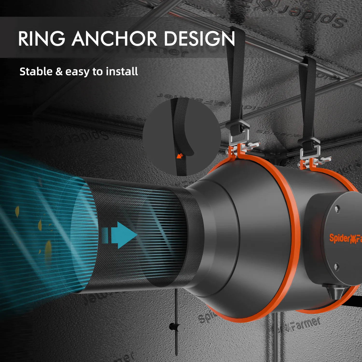 Spider Farmer 6" Inline Duct Fan with Speed Controller