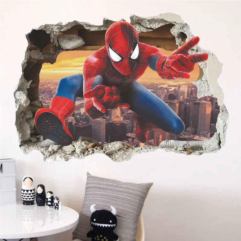 Spiderman Broken Wall Decal