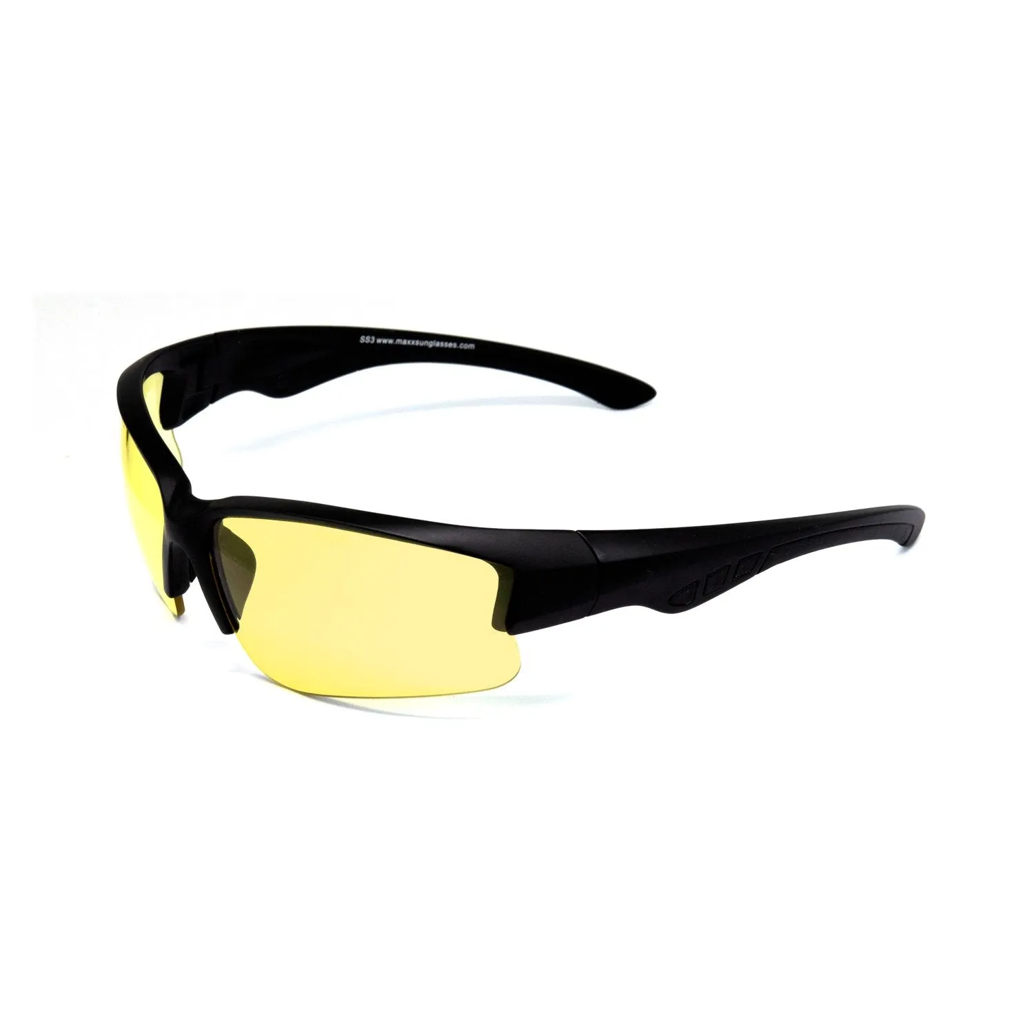 SS3 Yellow Lens High Impact Z87  Sunglasses in Black