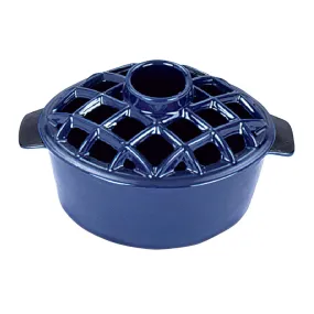 Steamer - Lattice Top - Blue