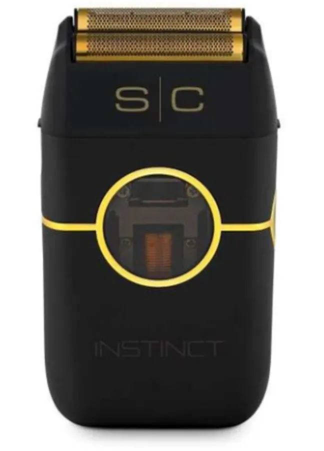 StyleCraft Instinct Metal Double Foil Shaver w/ IN2 Vector Motor & Intuitive Torque Control – Black