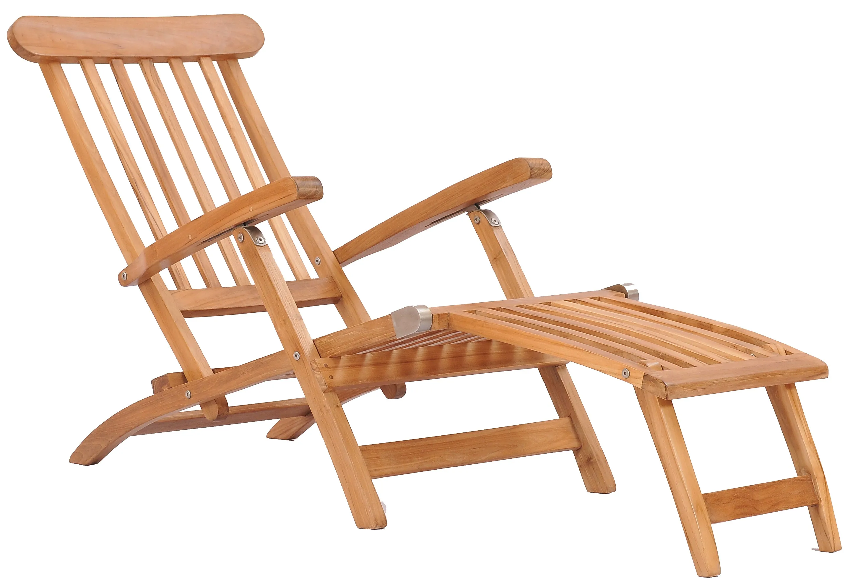 Teak Wood Titanic Outdoor Reclining Steamer Chair