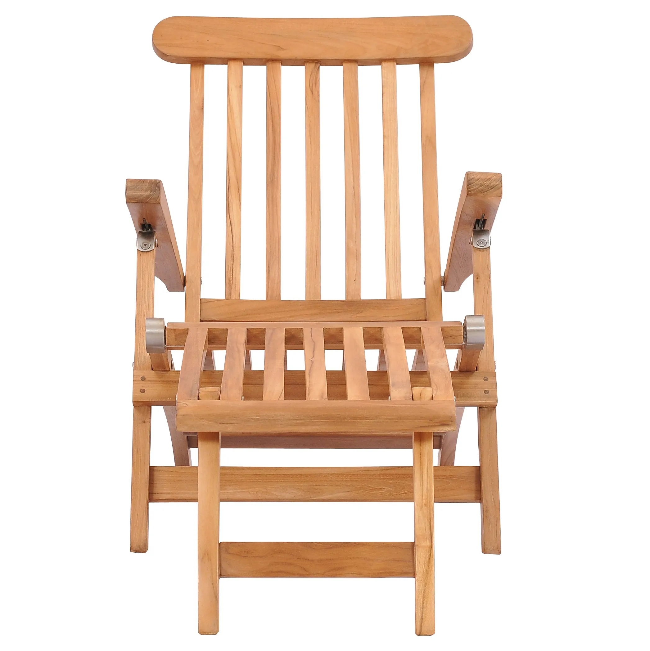 Teak Wood Titanic Outdoor Reclining Steamer Chair