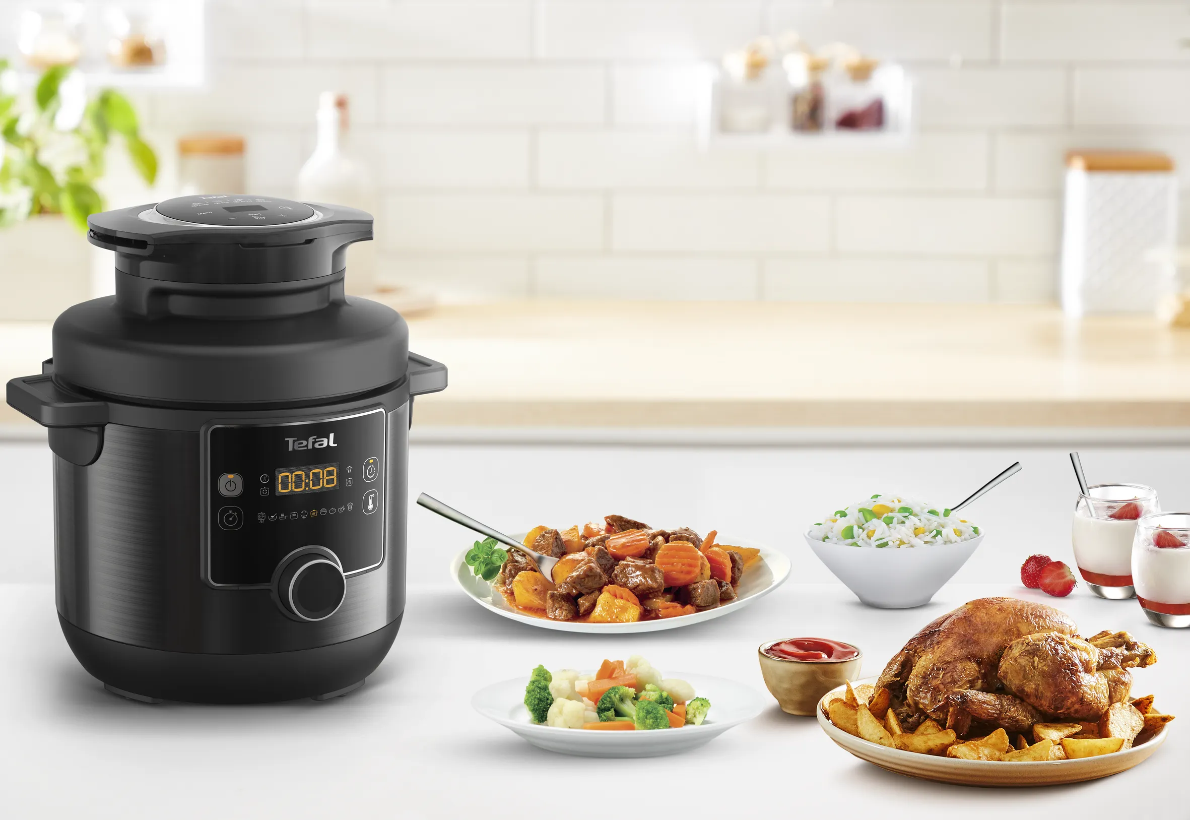 Tefal Turbo Cuisine Maxi & Fry Air Fryer and Multicooker CY7788