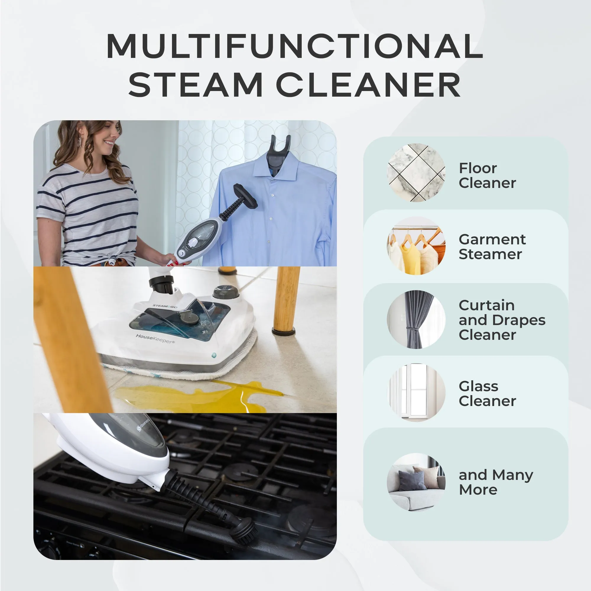 The Housekeeper™ 10-IN-1 ALL-PURPOSE STEAMER