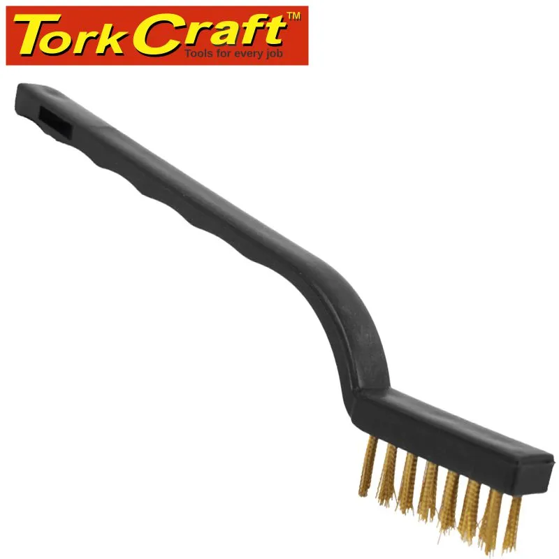 TORK CRAFT MINI BRUSH SET 3PC BRASS STAINLESS NYLON IN BLISTER BR013