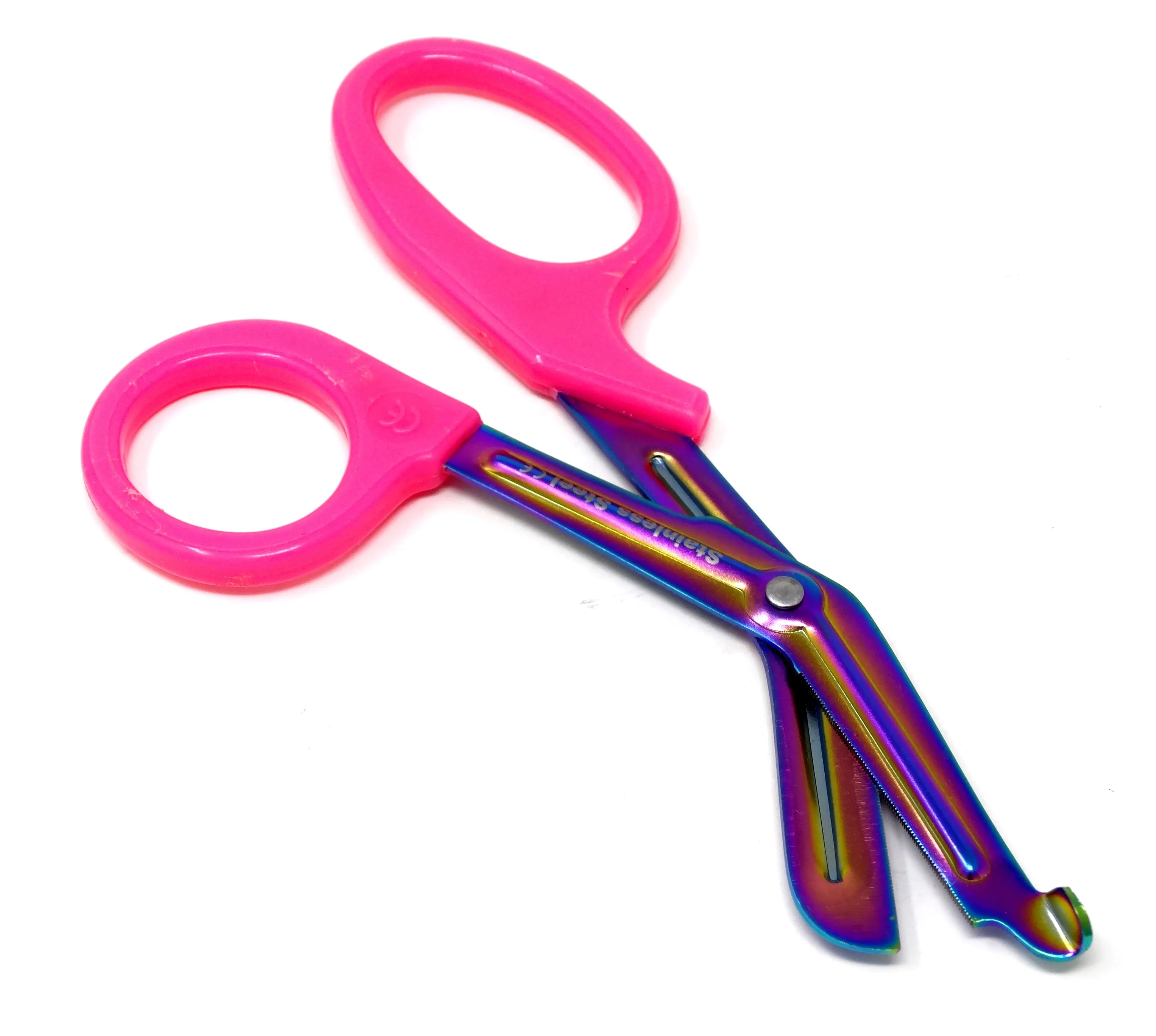 Trauma Paramedic Shears with Fluoride Multi Color Blades 7.25"