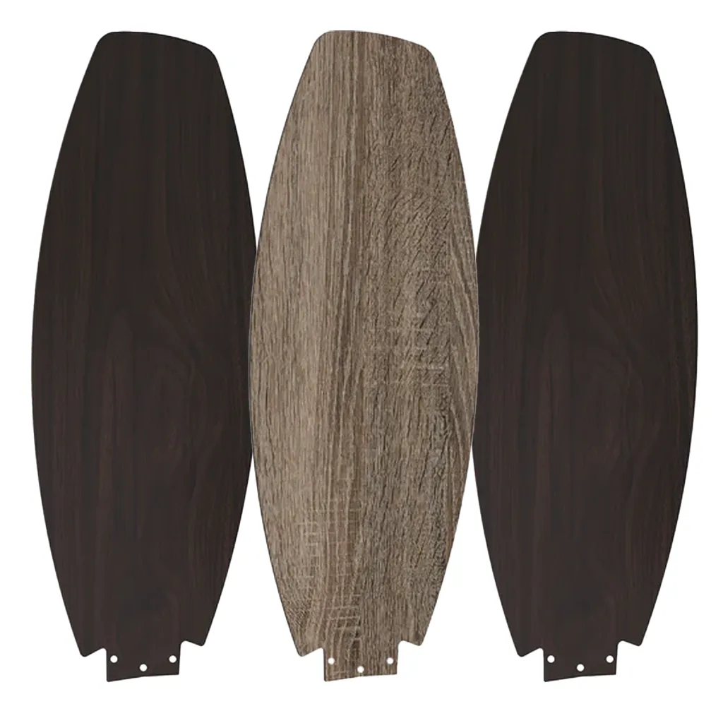 TRENTO 44 inch (3-Blade) Replacement Blades - Reversible Dark/Barnwood Pattern