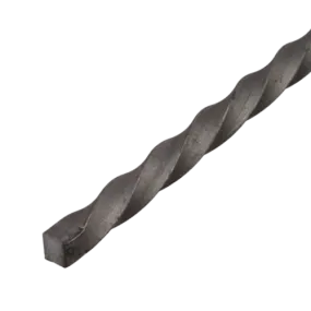 Twisted Black Steel Square Bar